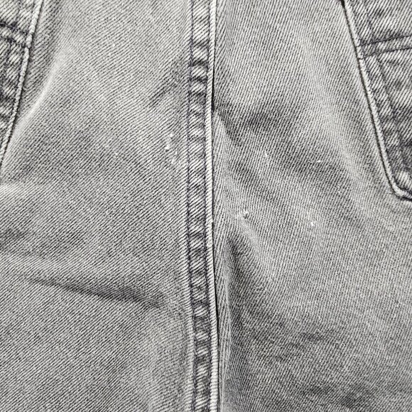 Vintage Levis 505 Shorts Mens 40 Black Orange Tab Denim Straight Grunge Work - Picture 6 of 11